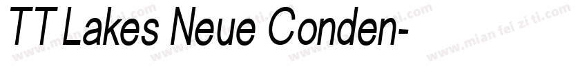 TT Lakes Neue Conden字体转换